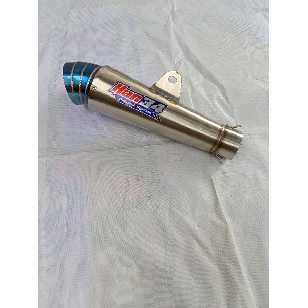 knalpot motor racing bebek matik slencer model DPJ original Han34_exhaust