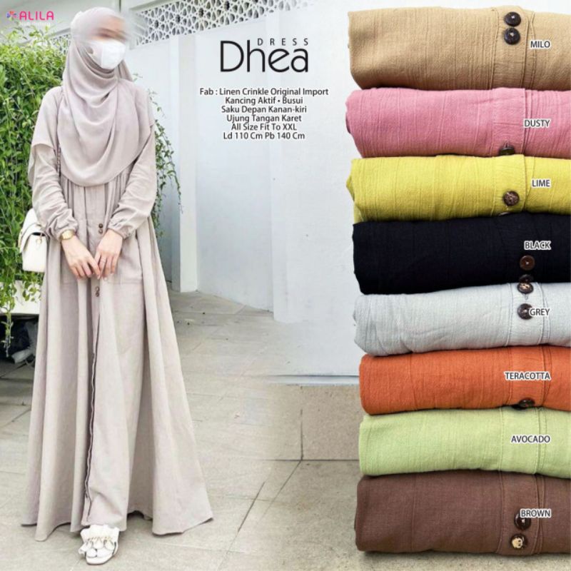 DHEA DRESS ORI BERLABEL ALILA READY SUPER BANYAAAAAK