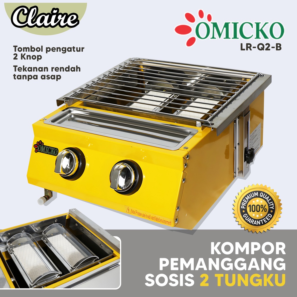 OMICKO KOMPOR 2 TUNGKU / GAS ROASTER TUNGKU 2 3 4