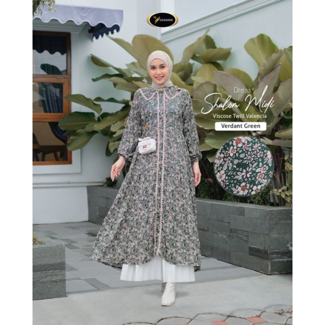 MIDI DRESS BY YESSANA SHALOM TUNIK MIDI