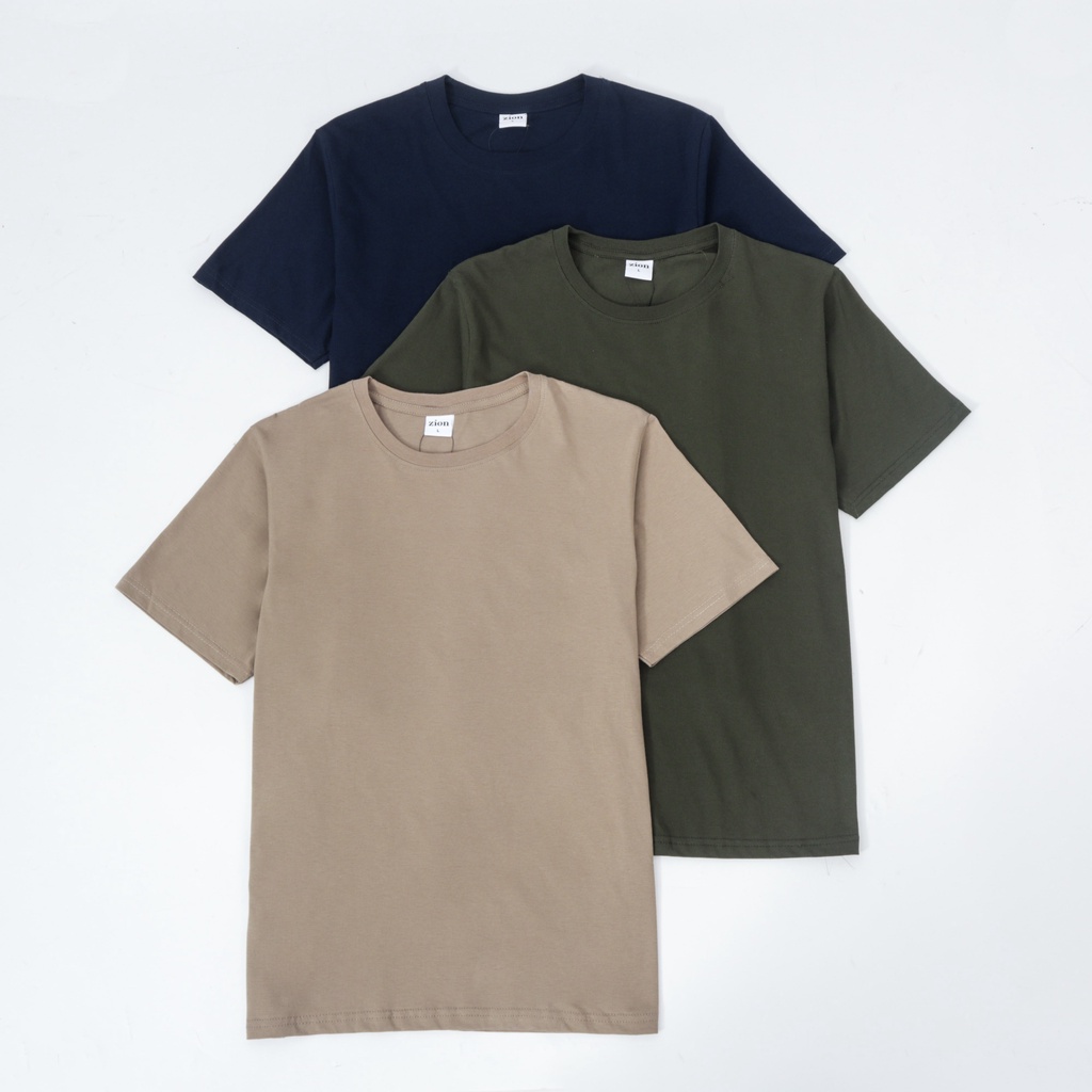 ZION KAOS POLOS 100% COTTON COMBED 24s PREMIUM - NAVY, ARMY GREEN, MAPLE BROWN, DUSTY PINK