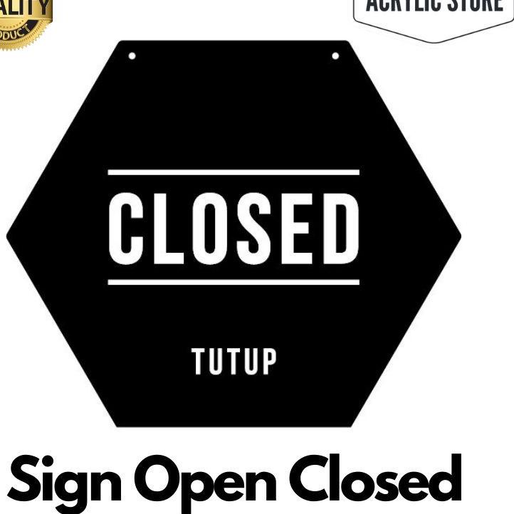 

ル Signage Open Closed Hexagonal Best!!