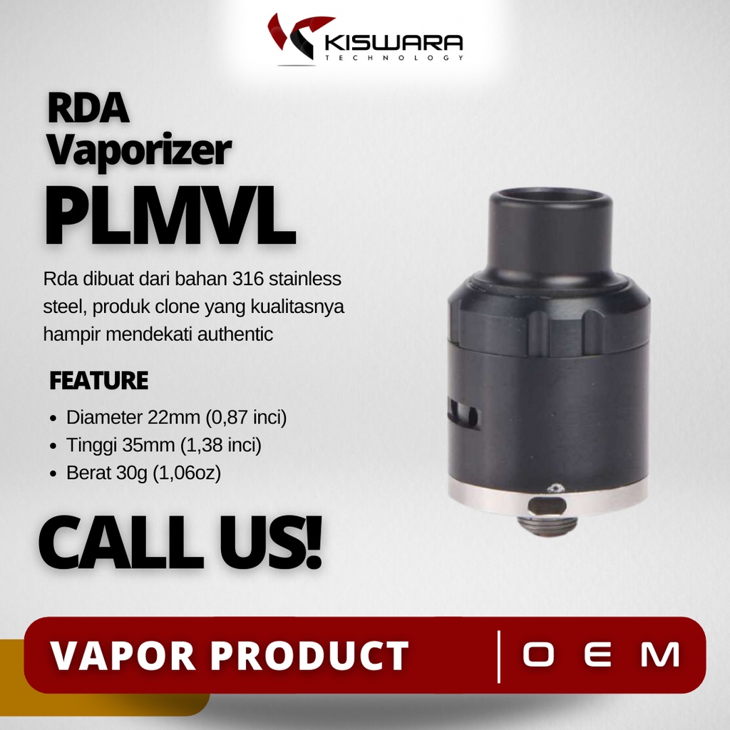 PLMVL V3 RDA Atomizer - BLACK Clone