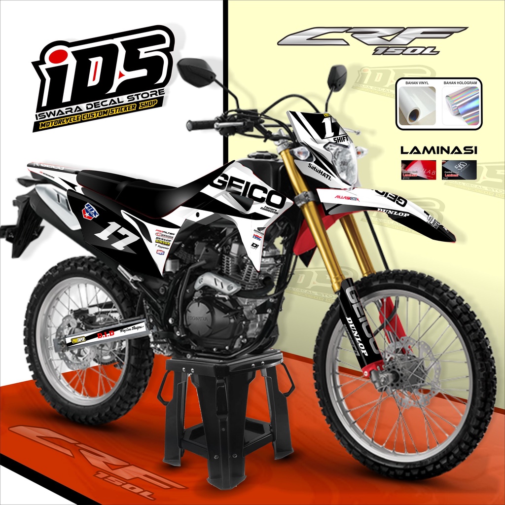 Decal CRF 150 L Full Body Stiker CRF 150L Full Body Dekal CRF 150L Geico