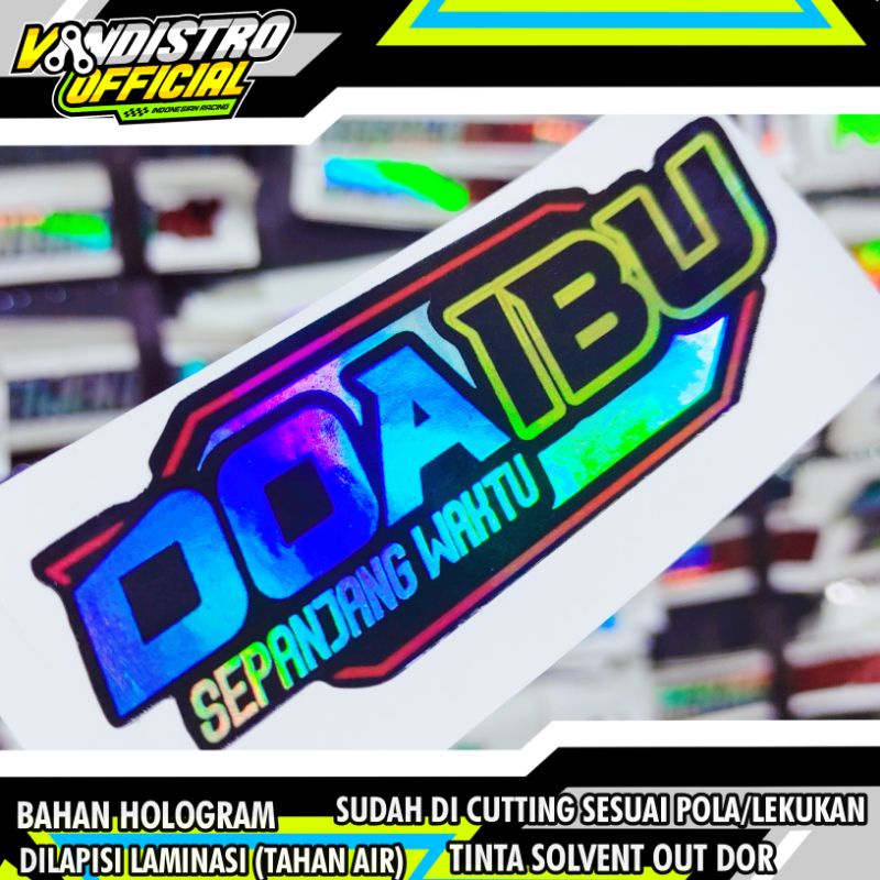 Stiker doa ibu / stiker kata kata doa ibu