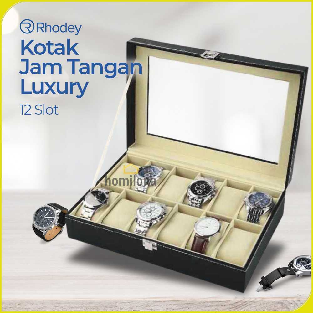 Rhodey Kotak Jam Tangan Luxury 12 Slot - Z-0003