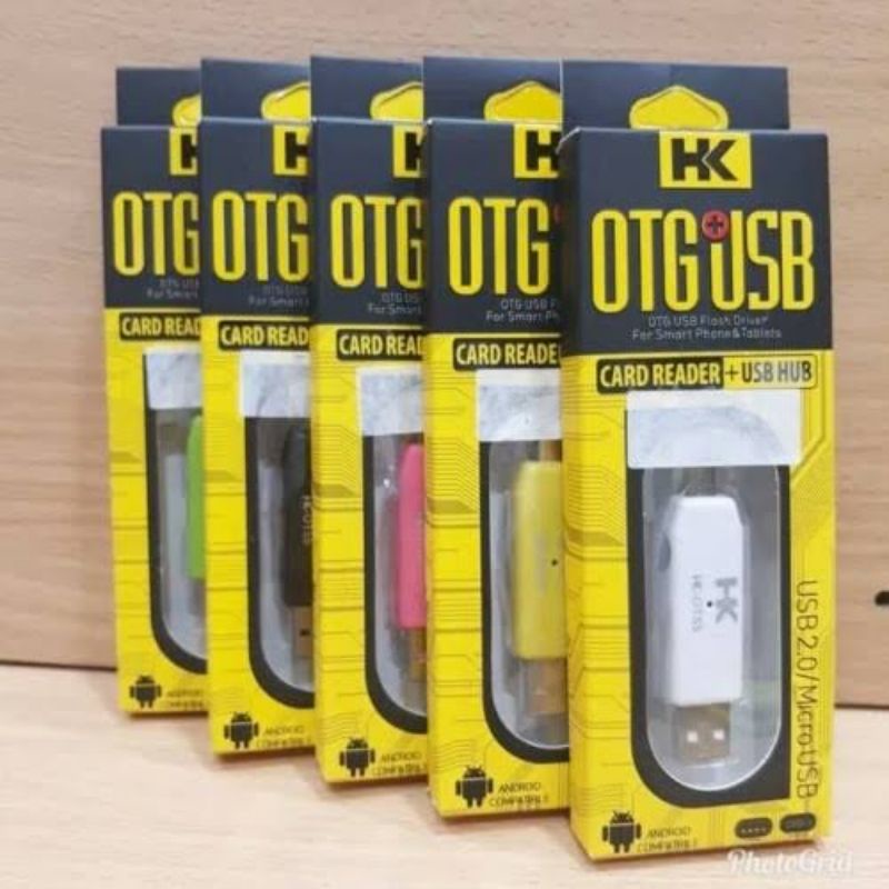 HK - OTG CARD READER MICRO USB 2.0 / OTG USB CARD READER + USB HUB