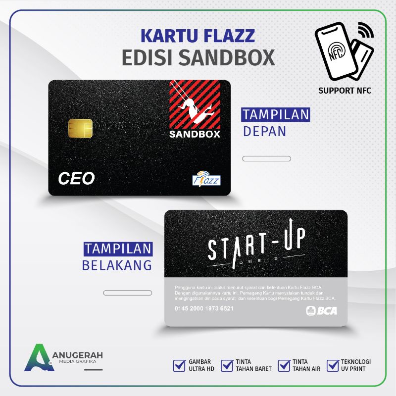 Kartu Flazz BCA Gen 2 Edisi Sandbox Start Up