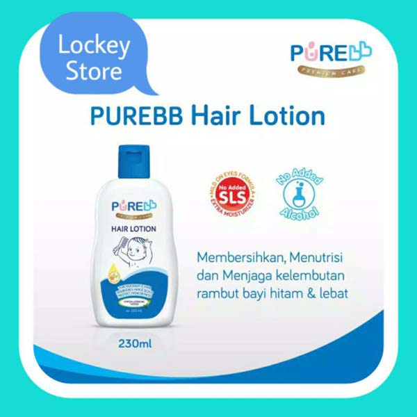 [80ML 230ml | HAIR LOTION BAYI] [BPOM] Pure Baby BB Hair Lotion | Losion Rambut Bayi 80ML