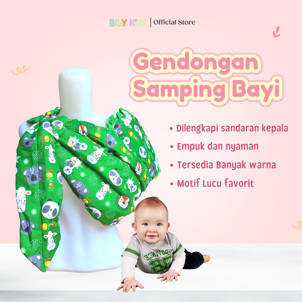 Gendongan Bayi Samping Instan Newborn Ring Sling Murah Baru Lahir Motif Multifungsi Perlengkapan Travelling Baby