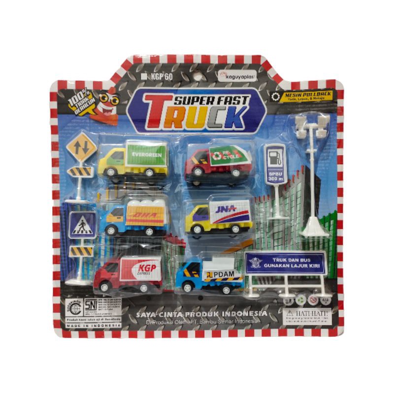 Mainan paket mobil truck mini cute - Super Fast Truck - KGP 60