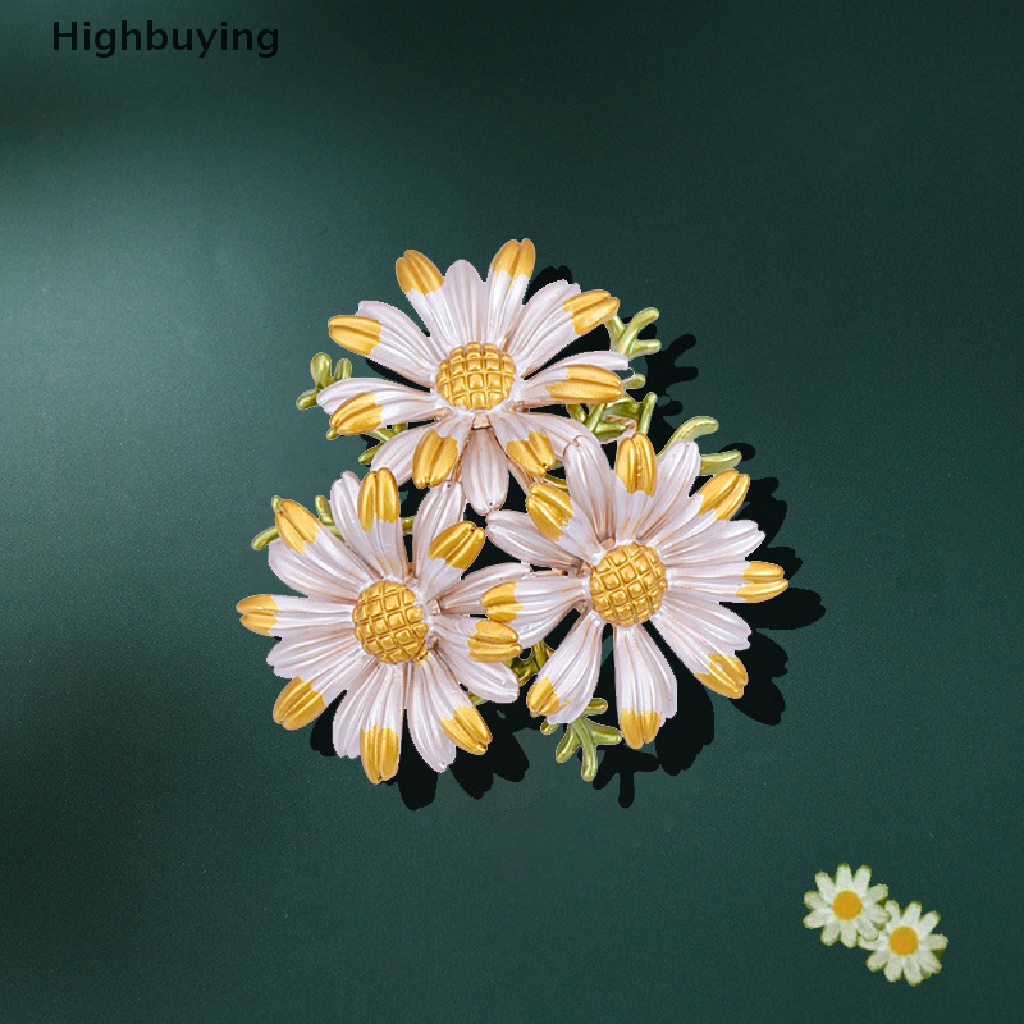 Hbid Fashion Tanaman Bunga Daisy Bros Pin Kerah Aksesoris Perhiasan Hadiah Glory