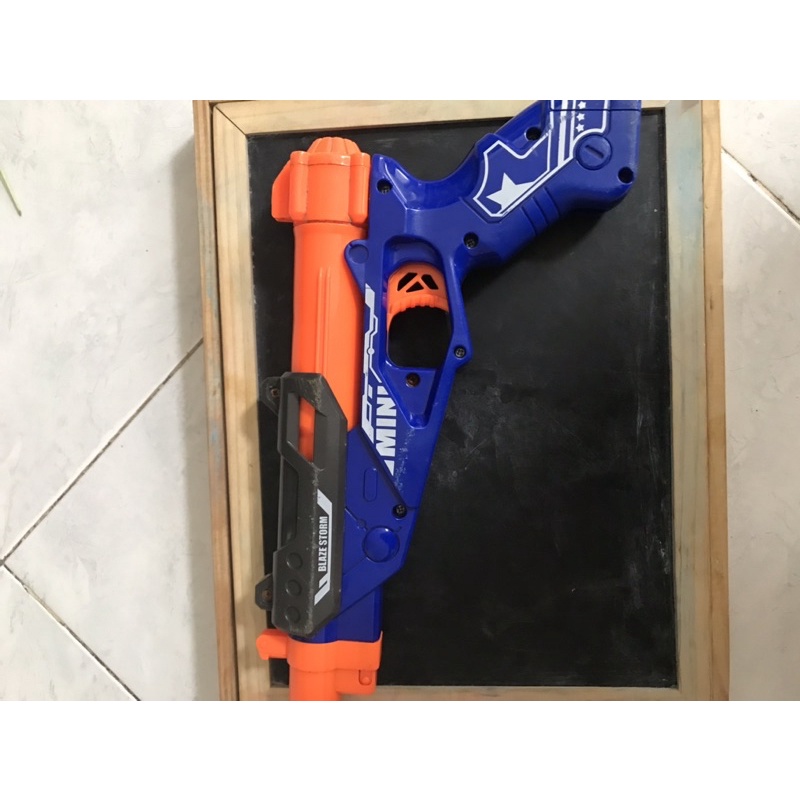 Preloved blaze storm manual soft gun toys mainan anak original NERF
