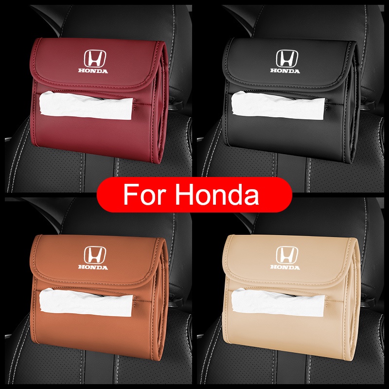 (NEW) Untuk Honda Kotak Tisu Mobil Laci Kursi Gantung tissue box Kreatif Sandaran Tangan box interior Untuk CITY JAZZ CIVIC HRV CRV BRV Accord Odyssey VEZEL