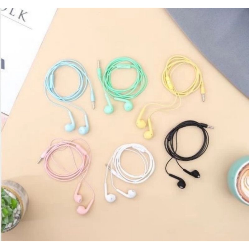Headset Hifi extra bass macaron U19 HANDSFREE full bass elegan