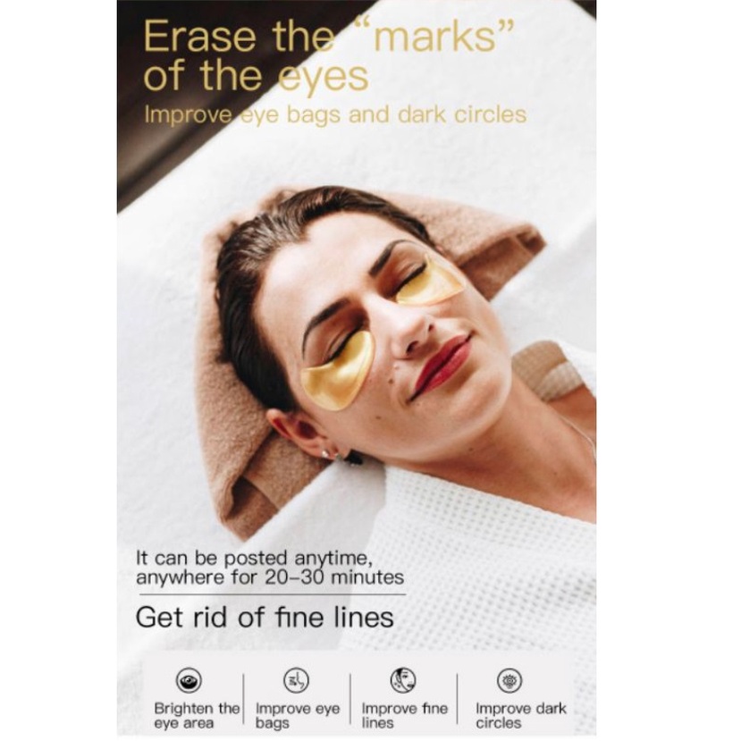 New Isi 60 Lembar Termurah  ZOZU Masker Mata Collagen Emas 24k ORI / Masker Mata Panda Kantung /