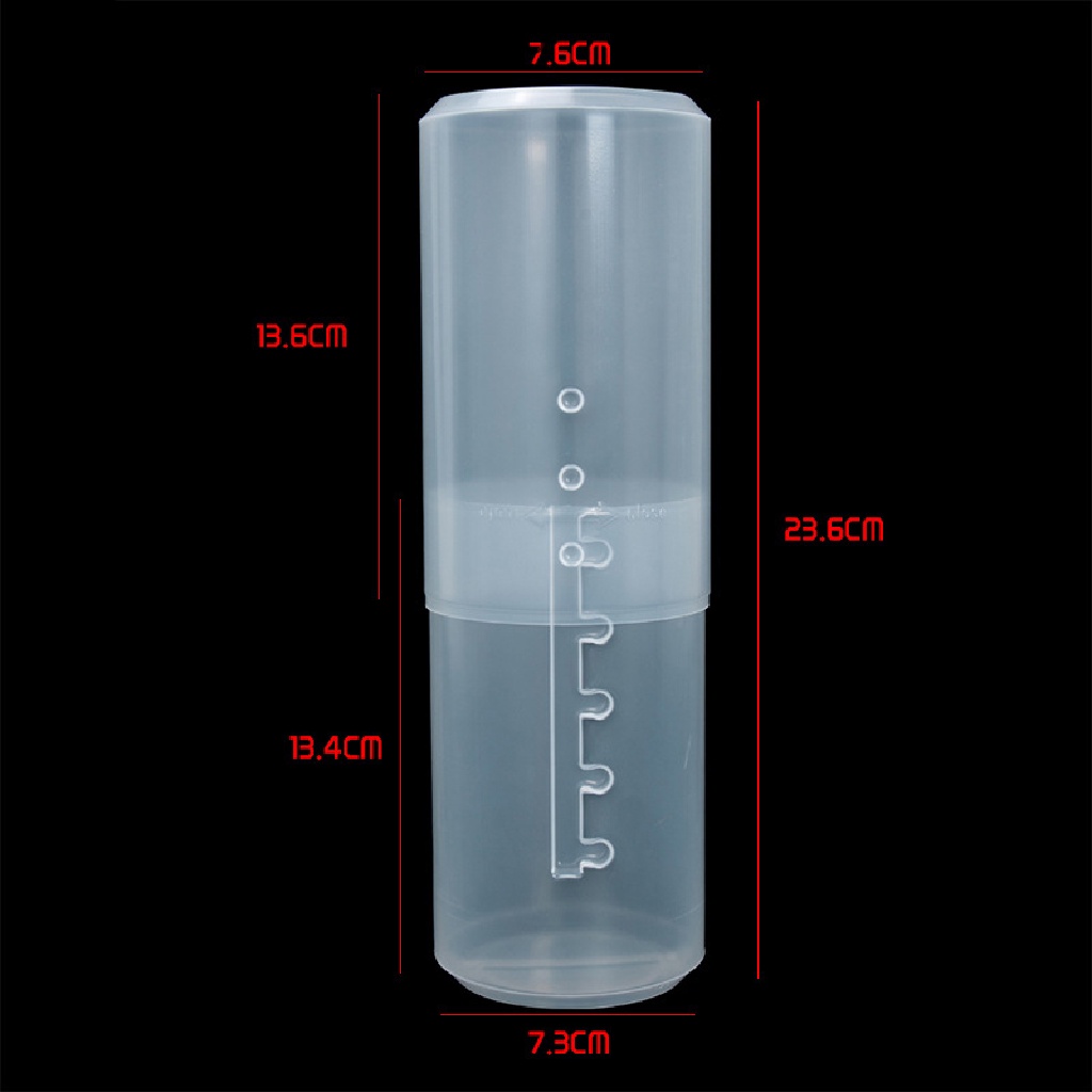 [Birth] Adjustable Height PVC Tempat Kuas Makeup Display Storage Cup Organizer Dengan Tutup [ID]