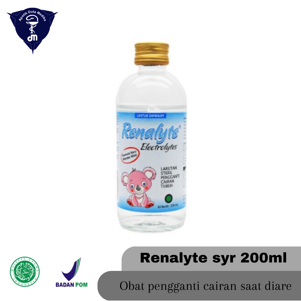 RENALYTE SOLUTION 200 ML  - PENGGANTI CAIRAN/LARUTAN ORALIT UNTUK ANAK DEHIDRASI