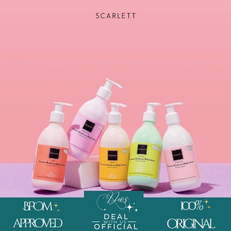 SCARLETT Fragrance Hand Body Lotion Whitening Cream / Handbody Scarlett |BPOM|