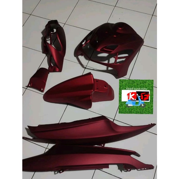 full body halus Mio smile sporty variasi warna merah doff