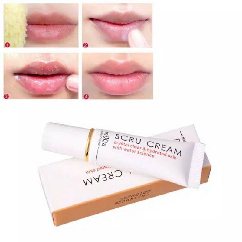 {Bisa kirim instant COD Medan Termurah}MIXUE SCRU CREAM LIP SCRUB PELEMBAB BIBIR SCRUB BIBIR