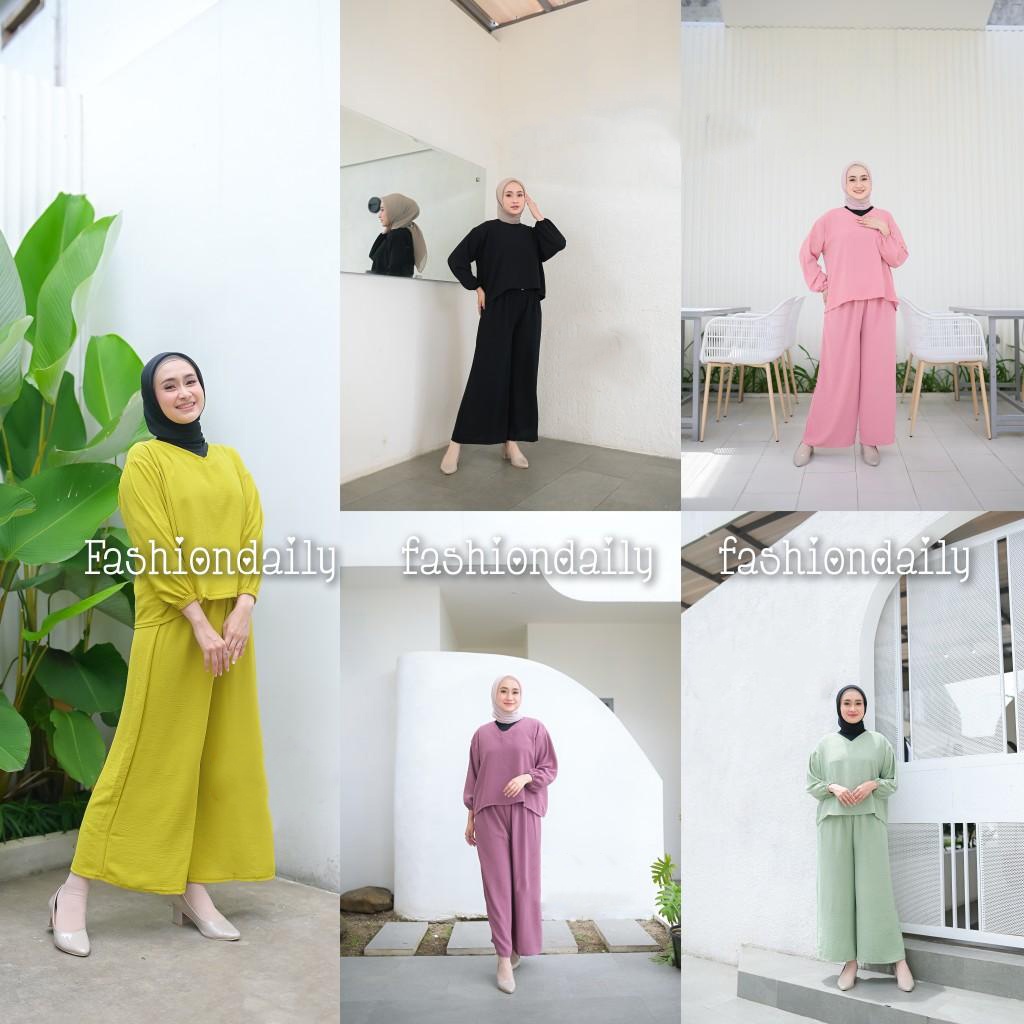 [COD] Shazfa.apparel - Setelan Muslim Wanita Deasy Set