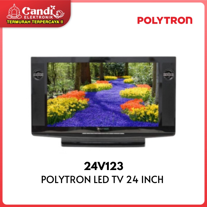 POLYTRON LED TV 24 INCH 24V123 - DIGITAL TV DVB-T2 Semi Tabung