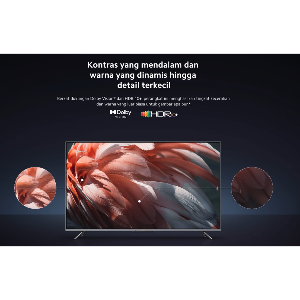 Xiaomi Mi TV Q1E 55 Inch QLED Layar 4K Ultra HD Android TV Garansi Resmi