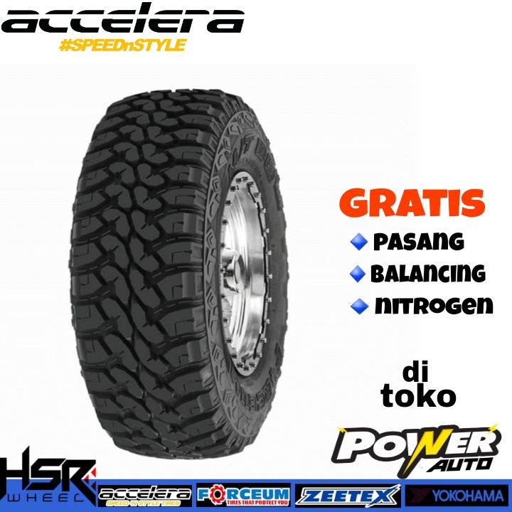 BAN MOBIL OFFROD BUAT PAJERO RING 20 ACCELERA MT R20 275 55