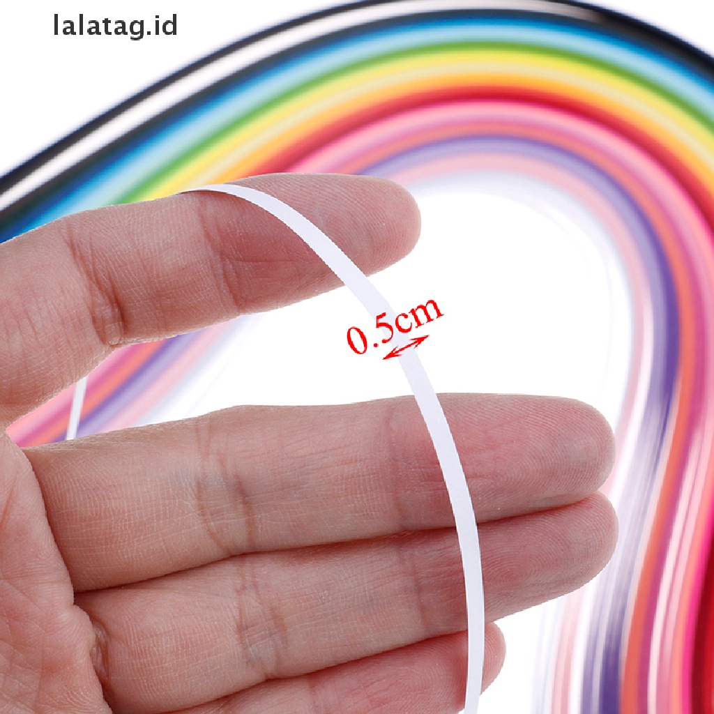 [lalatag] Kertas quilling 260garis Lebar 5mm Warna Campur Untuk Kerajinan Tangan diy 26warna [ID]