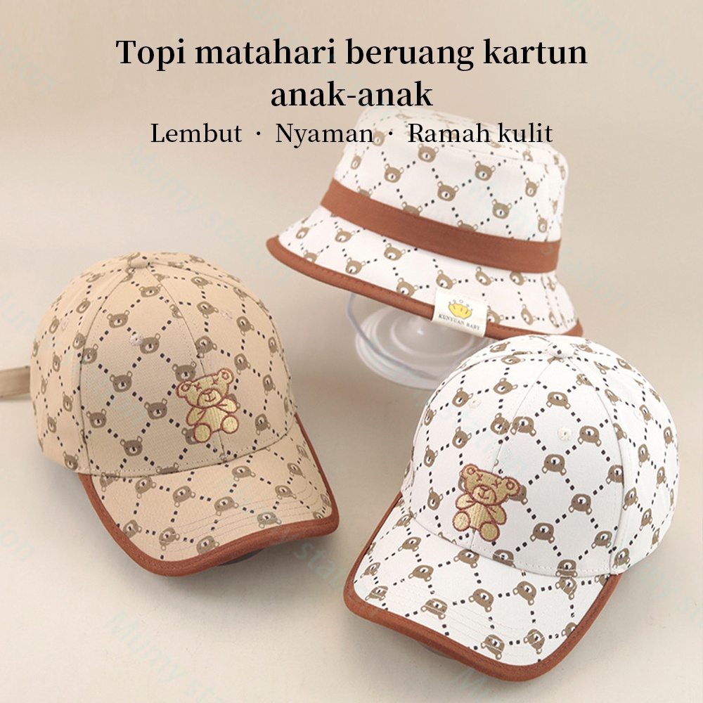 Mumystation Topi Baseball Bucket Anak Laki Laki Perempuan Import fashion