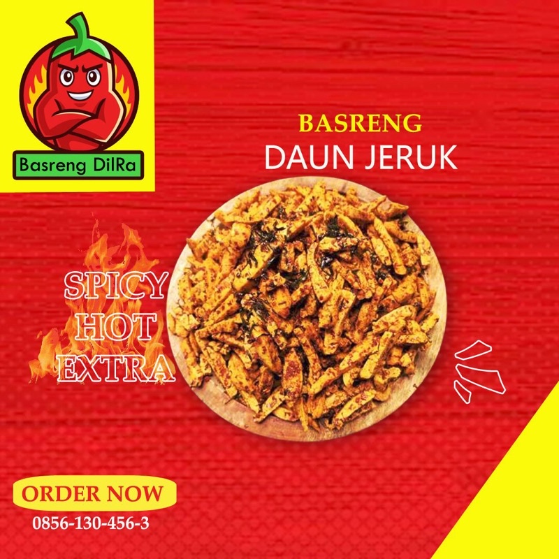 

Basreng dilra Extra hot 200gr