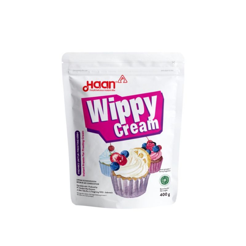 

Haan Wippy Cream Pouch kemasan 400 Gram