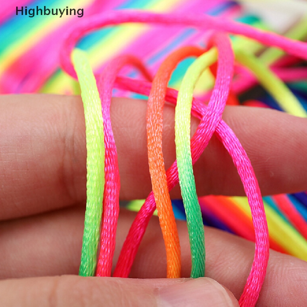 Hbid 10M 2.5mm Multicolor Thread Cord Braided Bracelet String Knitg Benang Tali Glory