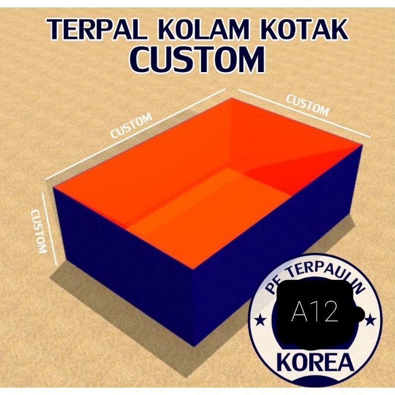 kolam terpal 4x4x1