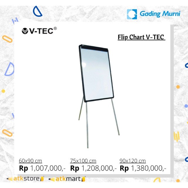 

Paja Hh988 Vtec Papan Flip Chart 75X100