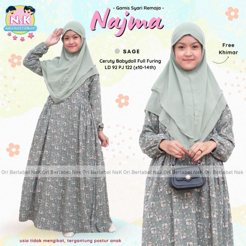 NAJMA GAMIS SYAR'I REMAJA