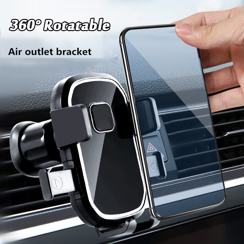 Stand Hp Mobil Universal360° Rotatable Klip Arm Phone Holder Dashboard Navigasi Bracket Outlet Udara Mobil Rak Non-slip