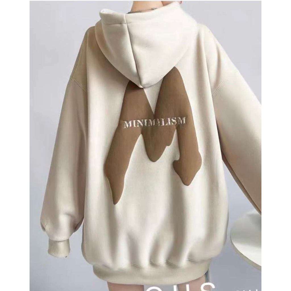 HOODIE SWEATER UNISEX / MINIMALISM SWEATER HOODIE WANITA PRIA OVERSIZE