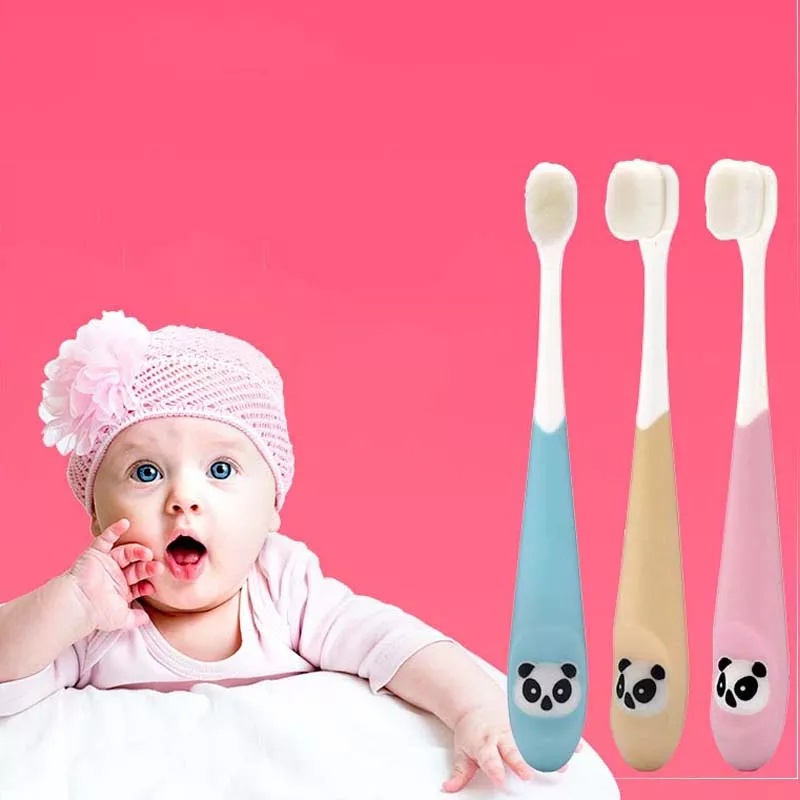 ACCFASHIONMURAH Sikat Gigi Anak Bayi Training Toothbrush Bulu Halus Lembut Aman Karakter Panda Lucu Real Pict