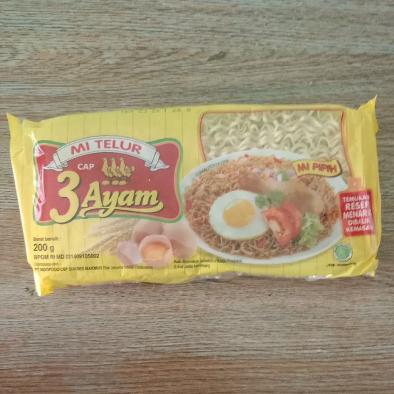 

MI TELUR CAP 3 AYAM 200GR