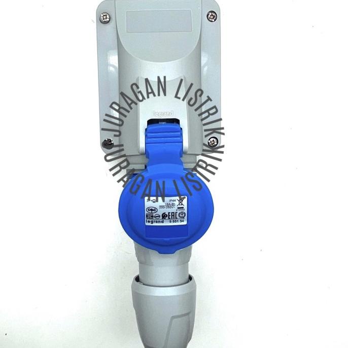 Stop Kontak 3 Kaki 1 Phase 16A Surface Mounting Legrand Male Female