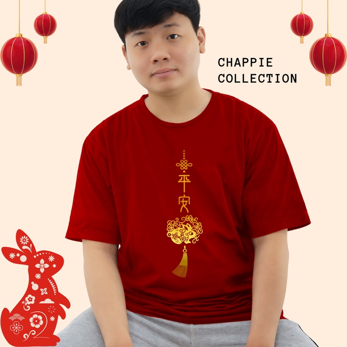 Kaos Imlek Tahun Kelinci 2023 new year Baju sincia ukuran jumbo xl xxl