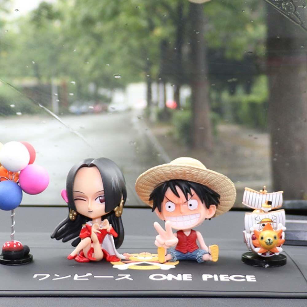 Lanfy Monkey D Luffy Model Mainan Miniatur Anime Jepang PVC Toys Ace Desktop Ornamen Robin Boa Hancock Nami Sabo Patung Anime