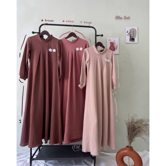 Ola Gamis set Kids KFM | Ola Gamis Anak KFM kids S