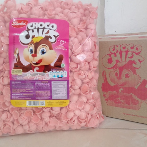 SIMBA CHOCO CHIPS STRAWBERRY 1KG