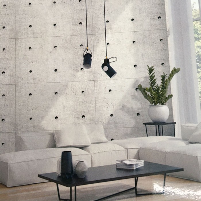 Wallpaper Wallpaper Dinding Korea Motif Semen Beton And