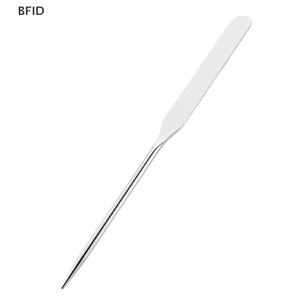 [BFID] Spatula Toner Makeup Stainless Steel Mixing Stick Foundation Alat Pengaduk Krim [ID]