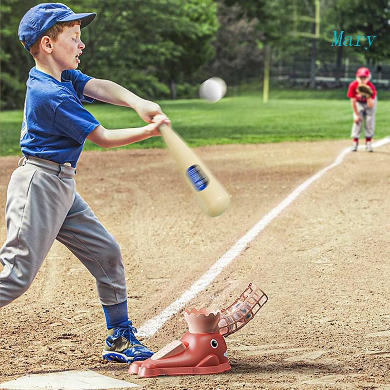 Mary Sports Kids Pitching Machine Kids Baseball Trainer - Termasuk 6ball Plastik