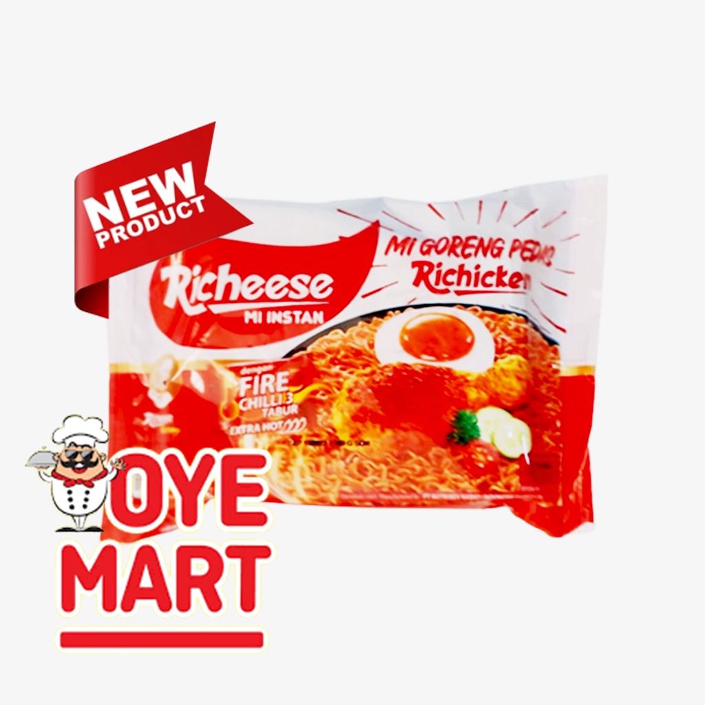 RICHEESE MI GORENG PEDAS RICHICKEN 77GR LV 3